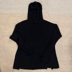 Rag and bone black knit hoodie